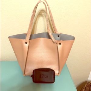 Neiman Marcus Tote with Dior makeup bag